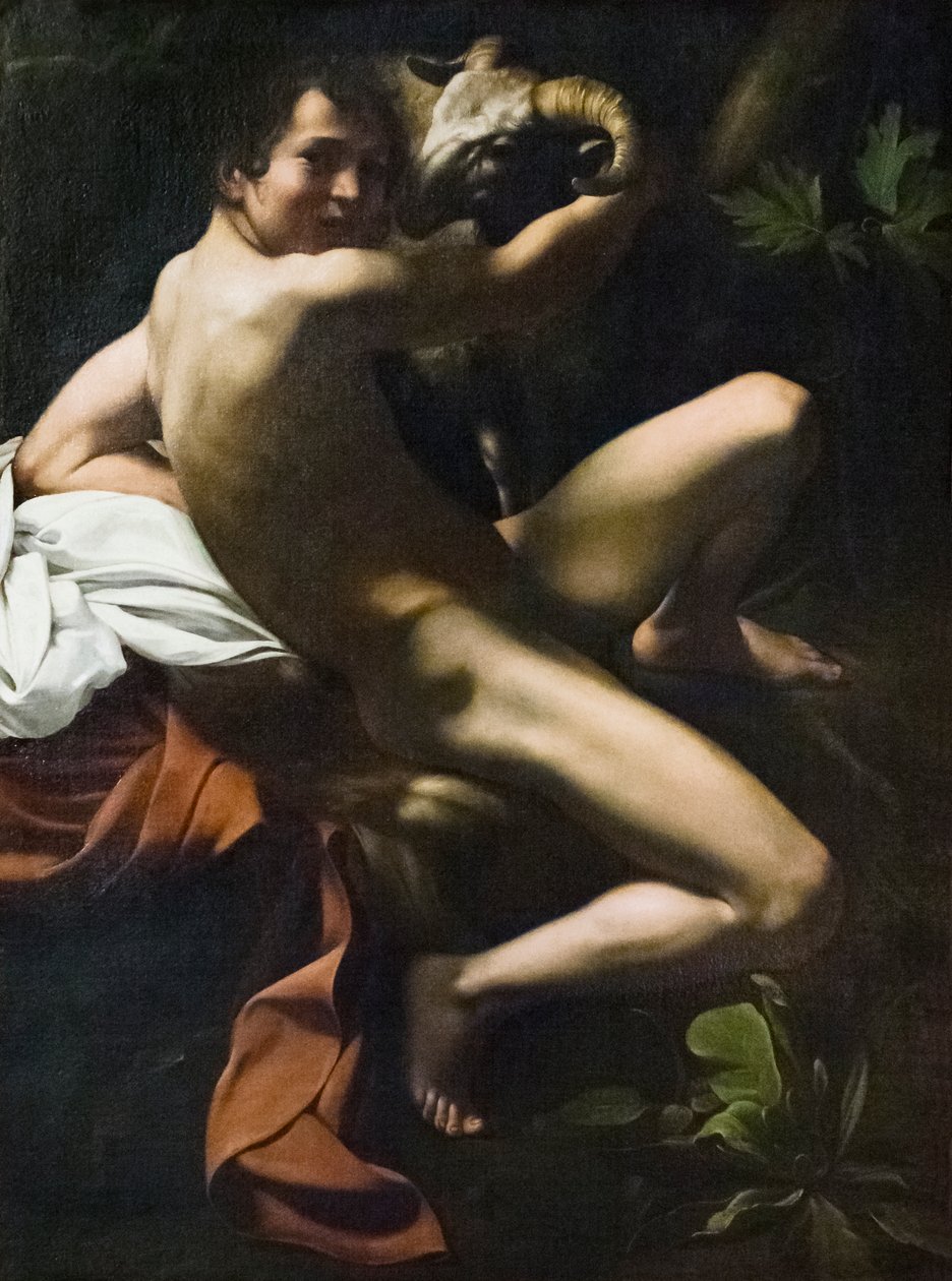 Saint Jean-Baptiste, Jeune avec un bélier - Michelangelo Merisi da Caravaggio
