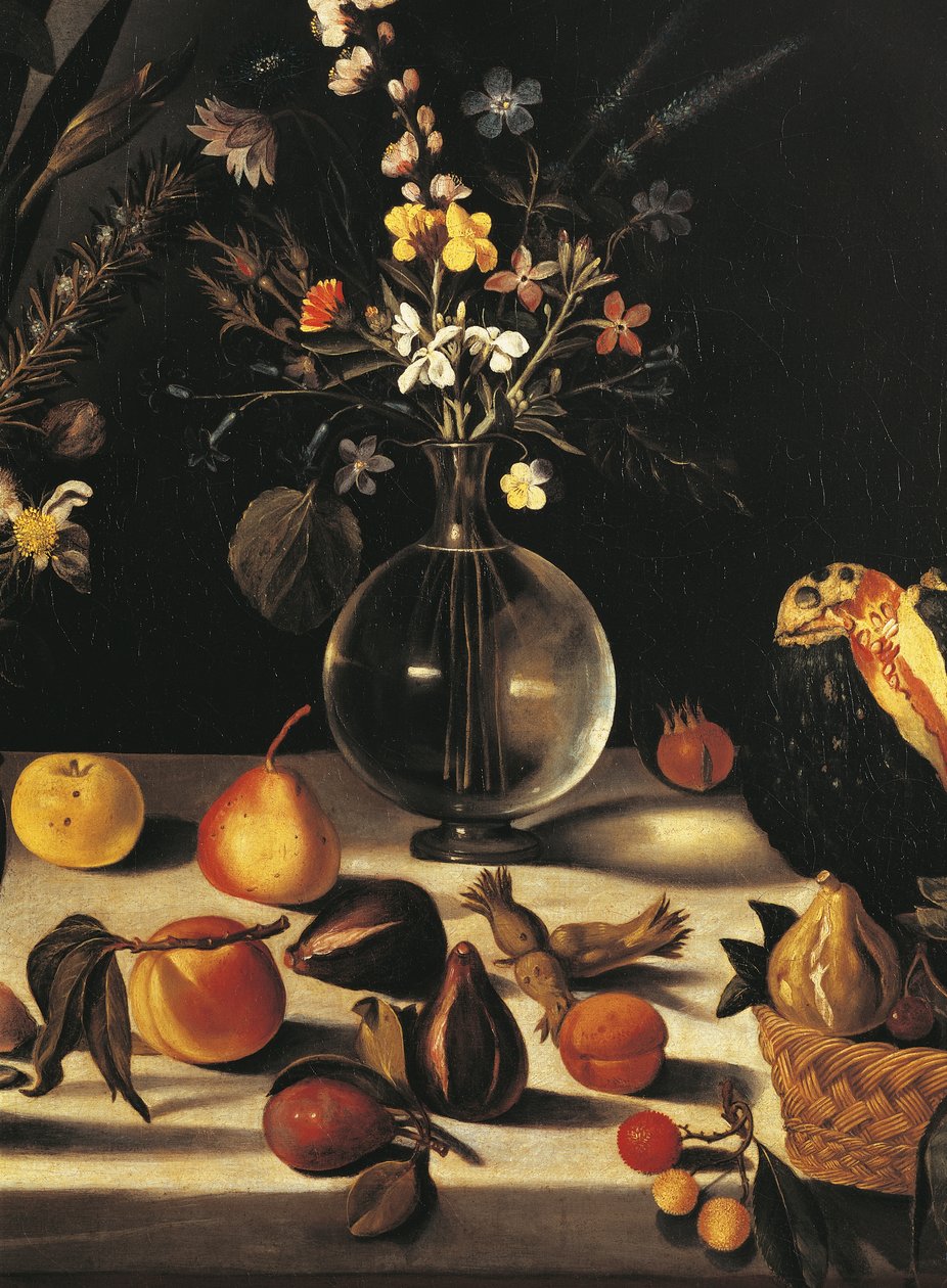 Nature morte avec fleurs et fruits (détail) - Michelangelo Merisi da Caravaggio