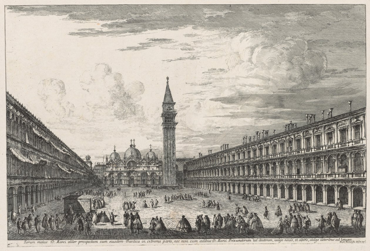 Vues de Venise : Piazzo S. Marco - Michele Marieschi