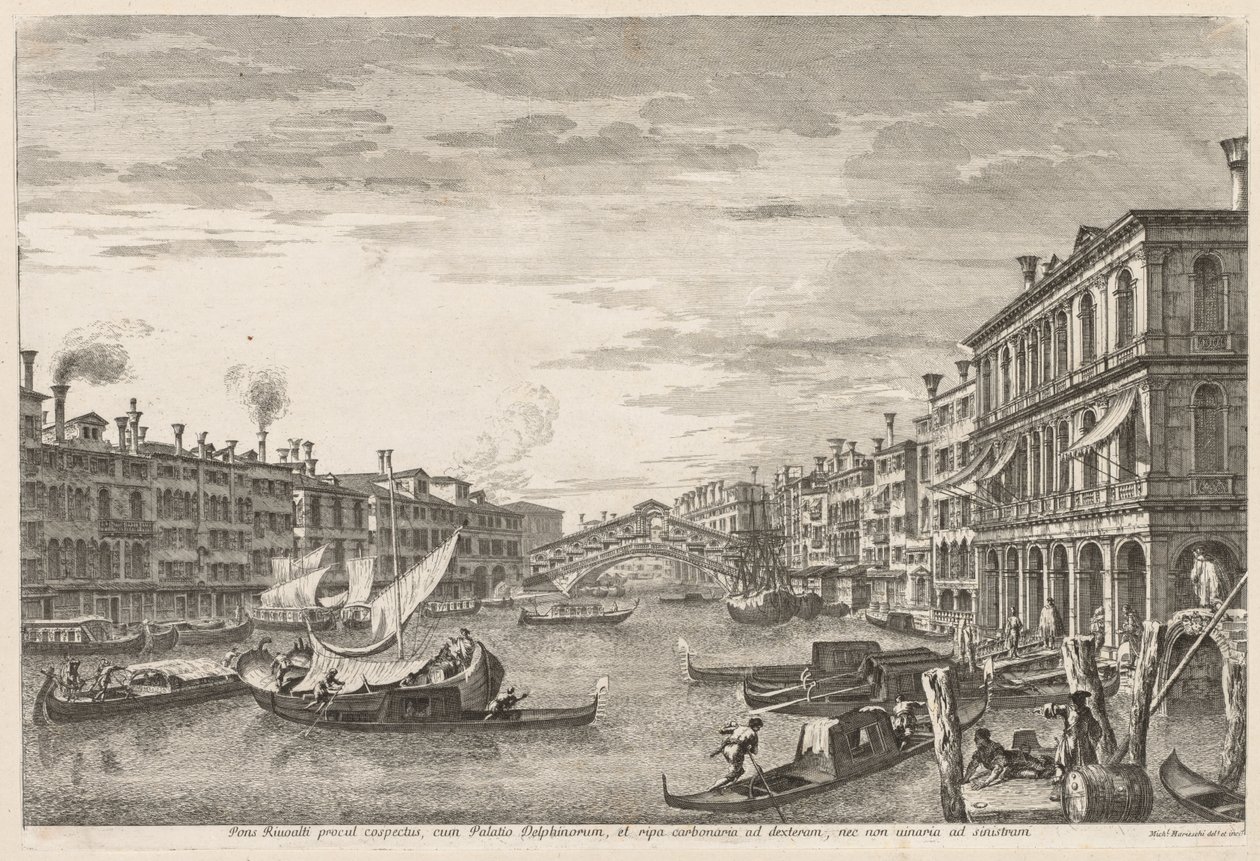 Vues de Venise: Rialto, 1741 - Michele Marieschi