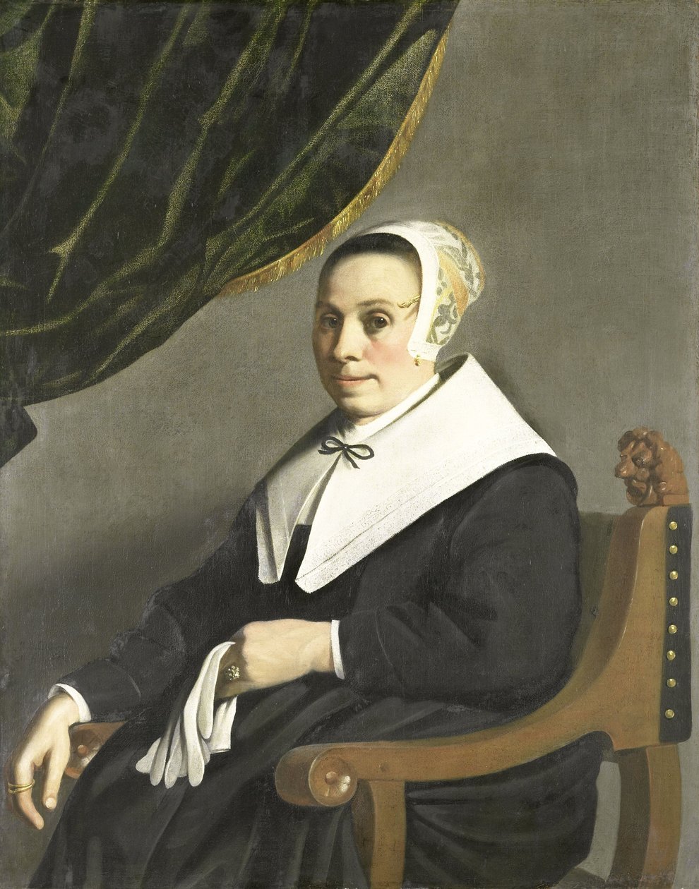 Portrait de femme - Michiel Servaesz (1628-1693) Nouts