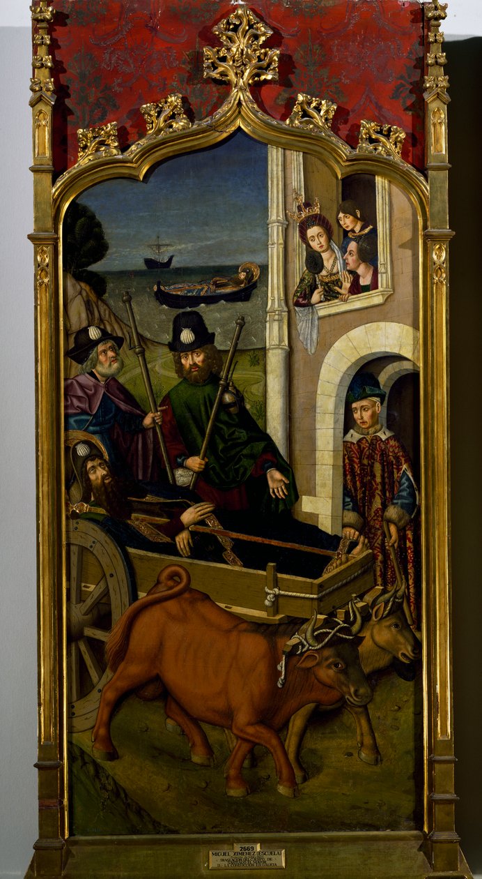 Le corps de Saint Jacques arrivant en Galice - Miguel (school of) Ximenez
