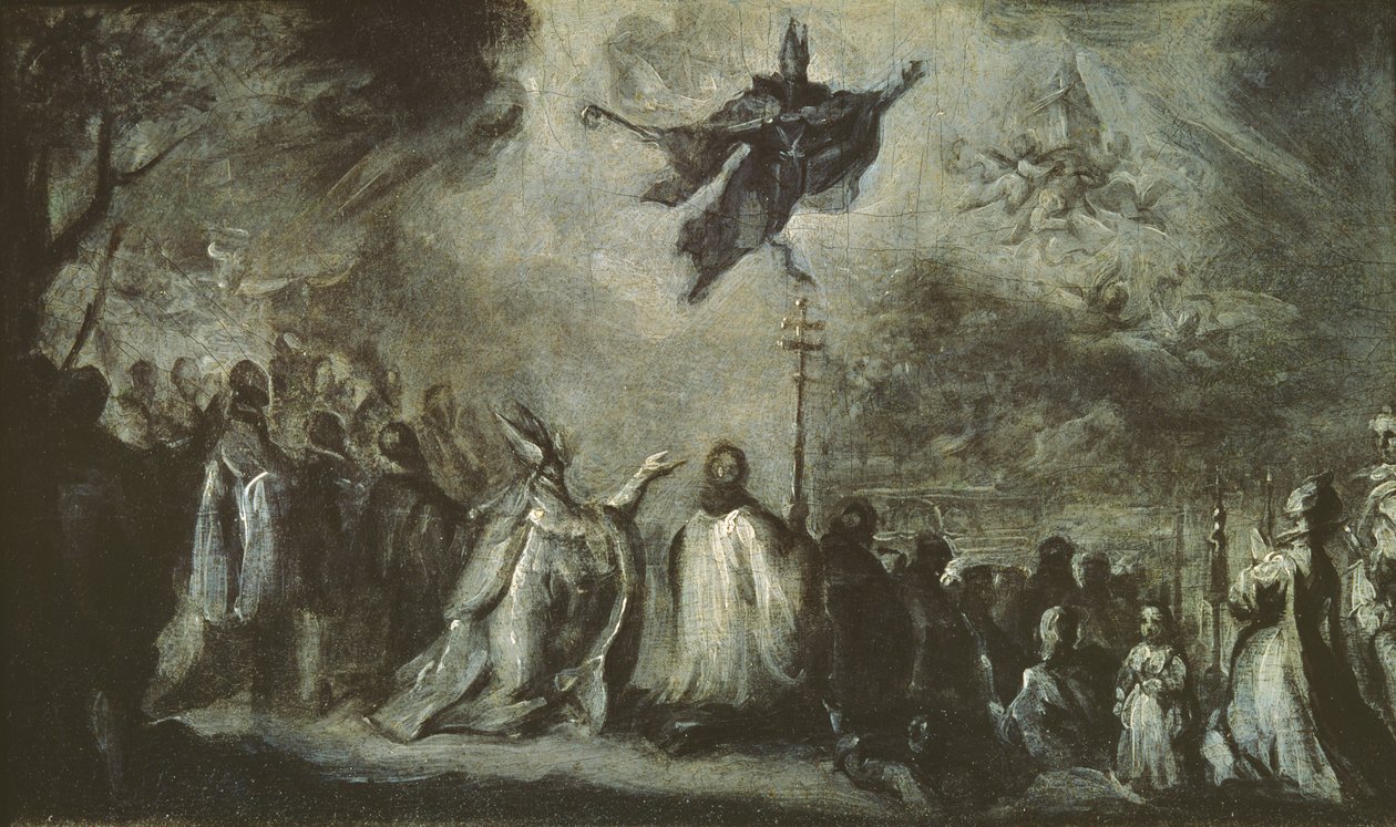 Apparition de Saint Augustin - Miguel Jacinto Meléndez