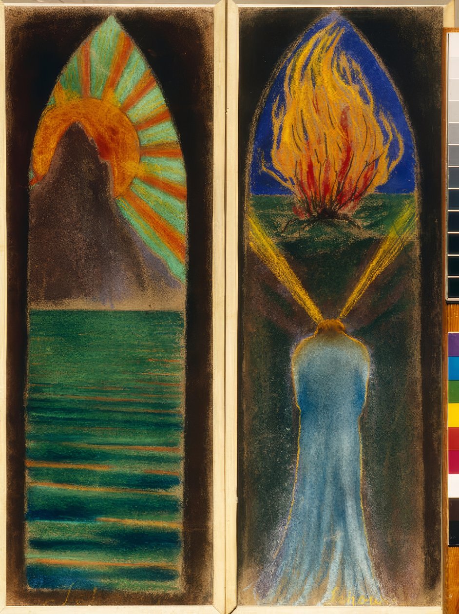 Deux modèles de vitraux - Mikalojus Ciurlionis