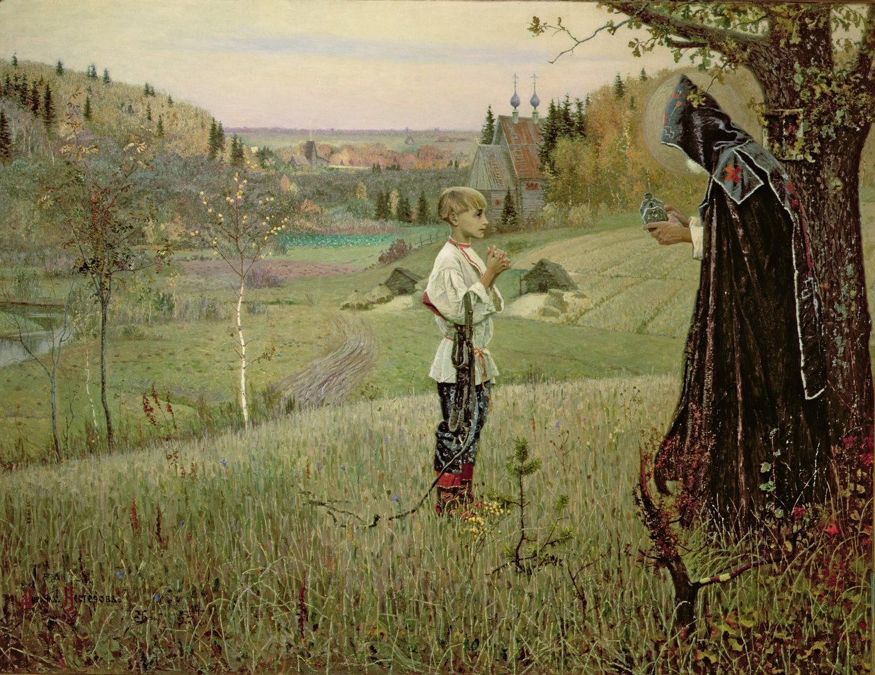 La Vision du jeune Barthélemy, 1889-90 - Mikhail Vasilievich Nesterov
