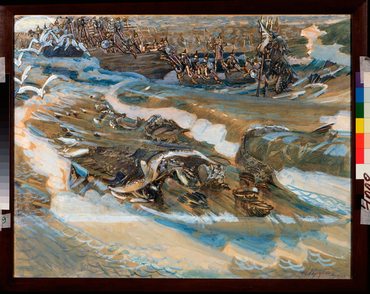 Illustration pour le conte du tsar Saltan de Alexandre Pouchkine - Mikhail Aleksandrovich Vrubel