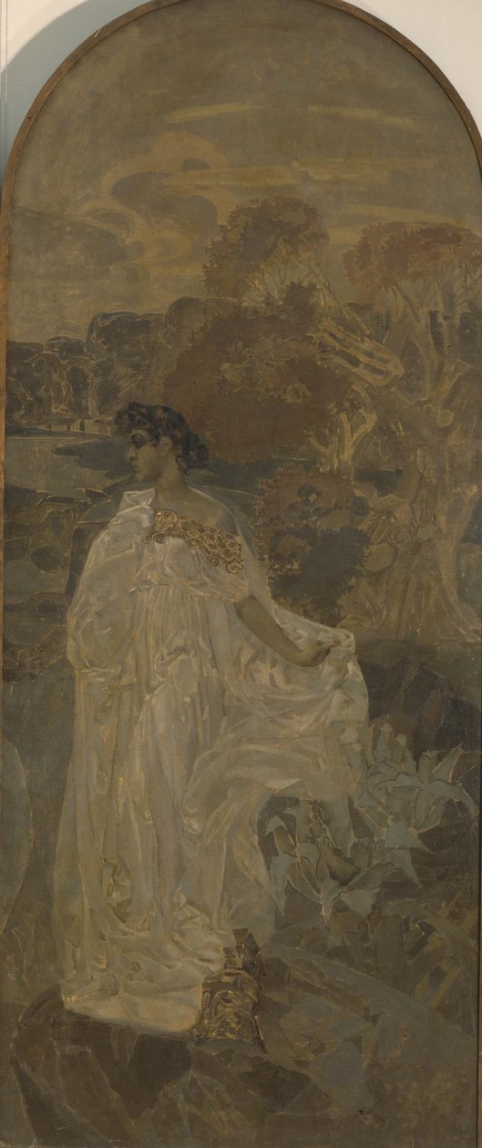 Minerve, panneau droit du triptyque Le Jugement de Pâris - Mikhail Aleksandrovich Vrubel