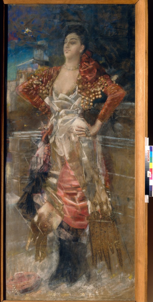 Portrait de la danseuse et actrice Caroline Otero, dite La Belle Otero - Mikhail Aleksandrovich Vrubel