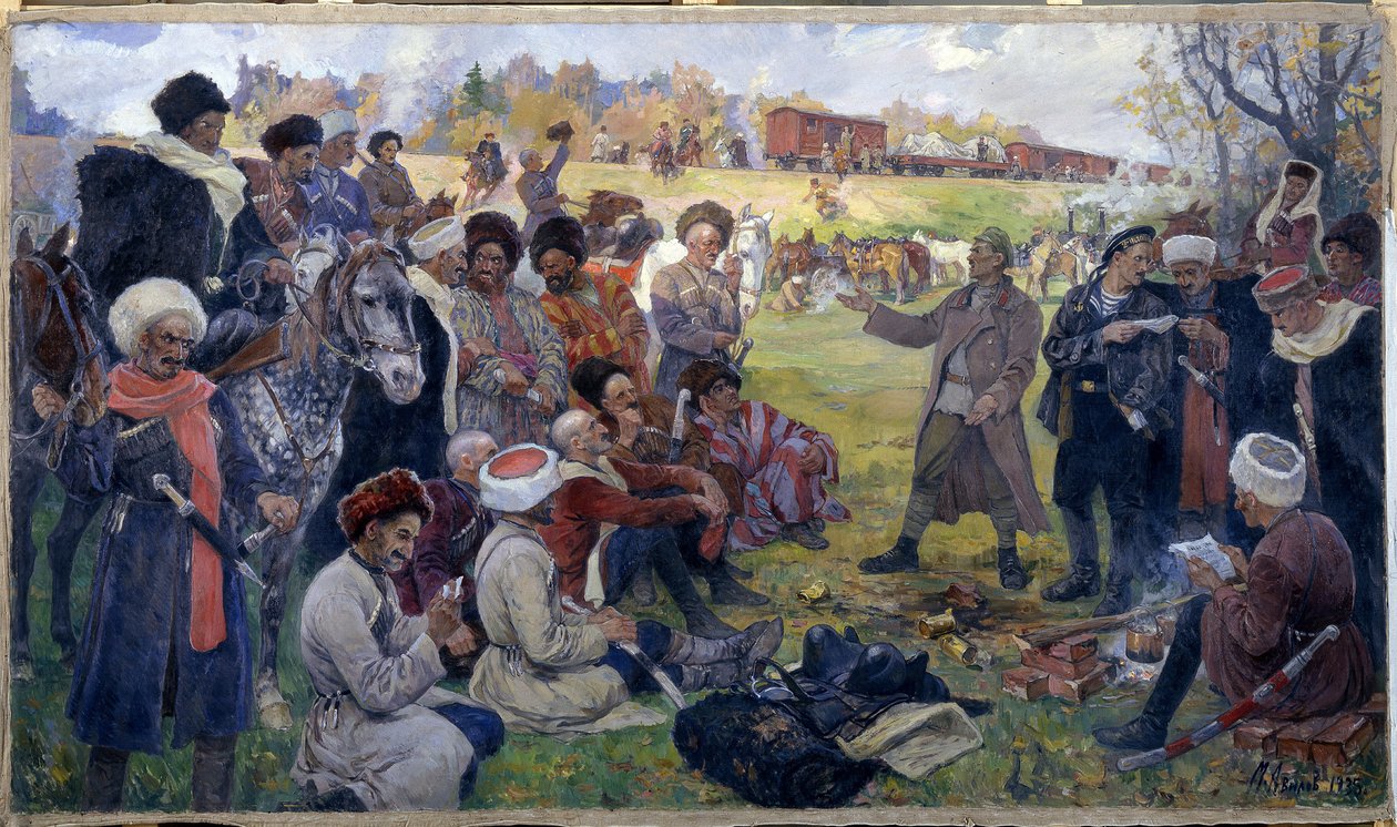 Les agitateurs bolcheviks dans la division sauvage du général Kornilov près de Gatchina en août 1917 - Mikhail Ivanovich Avilov