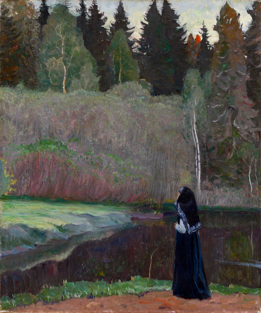 Le chant du rossignol - Mikhail Vasilievich Nesterov