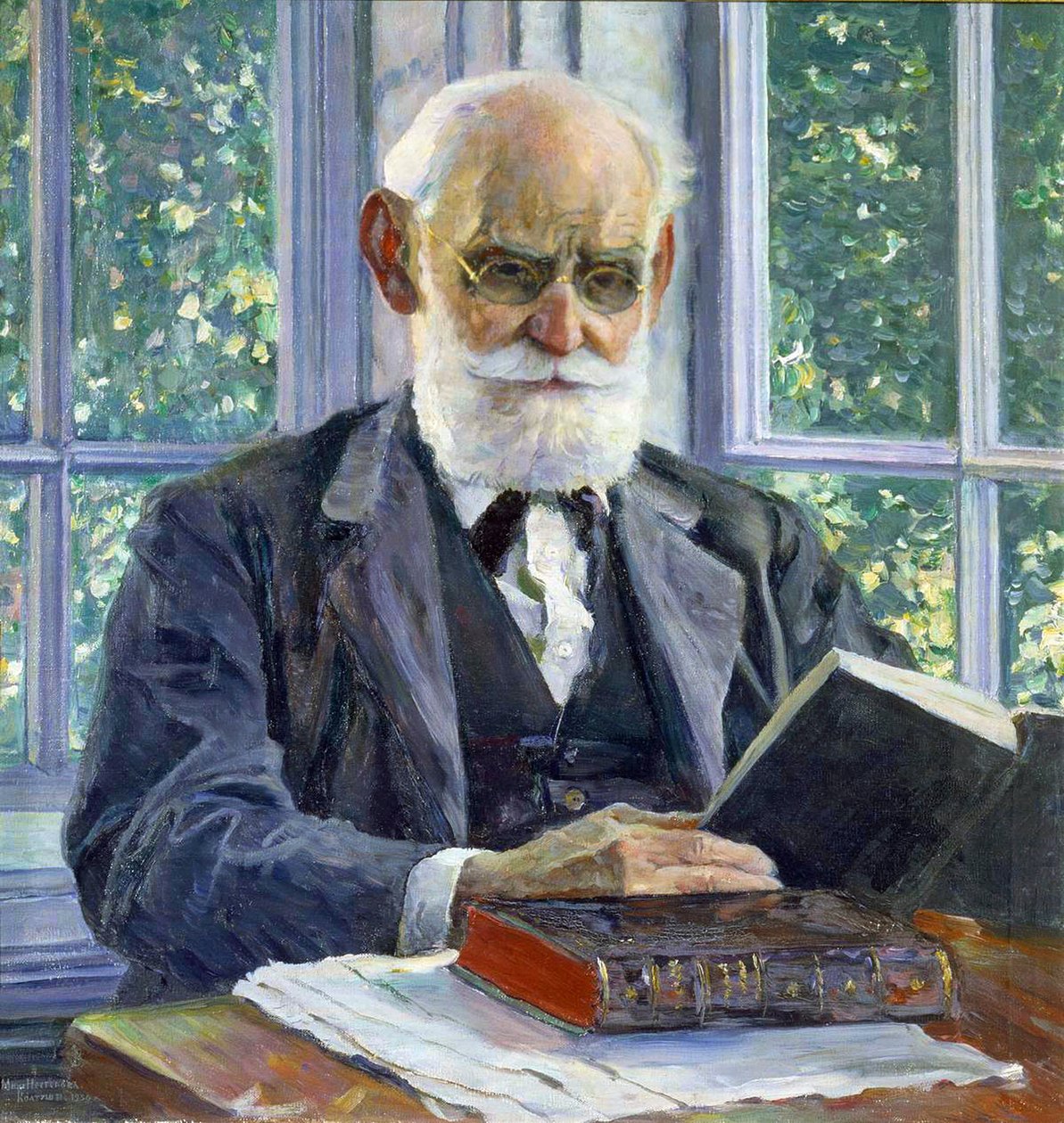 Portrait du physiologiste, psychologue et médecin Ivan P. Pavlov - Mikhail Vasilyevich Nesterov