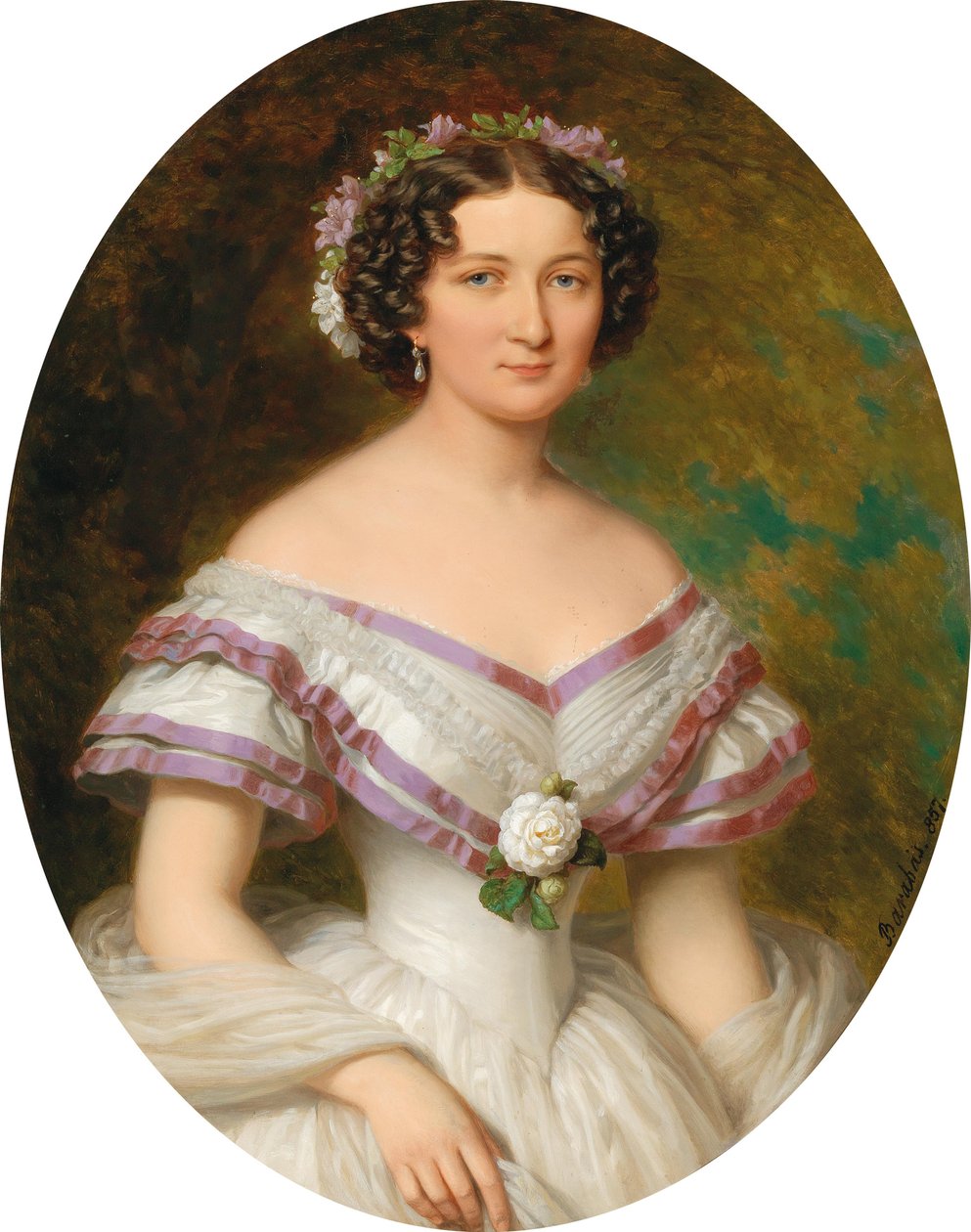 Portrait de la comtesse Maria Gabriella Josepha Anna Szápáry, née Atzél de Borosjenő - Miklós Barabás