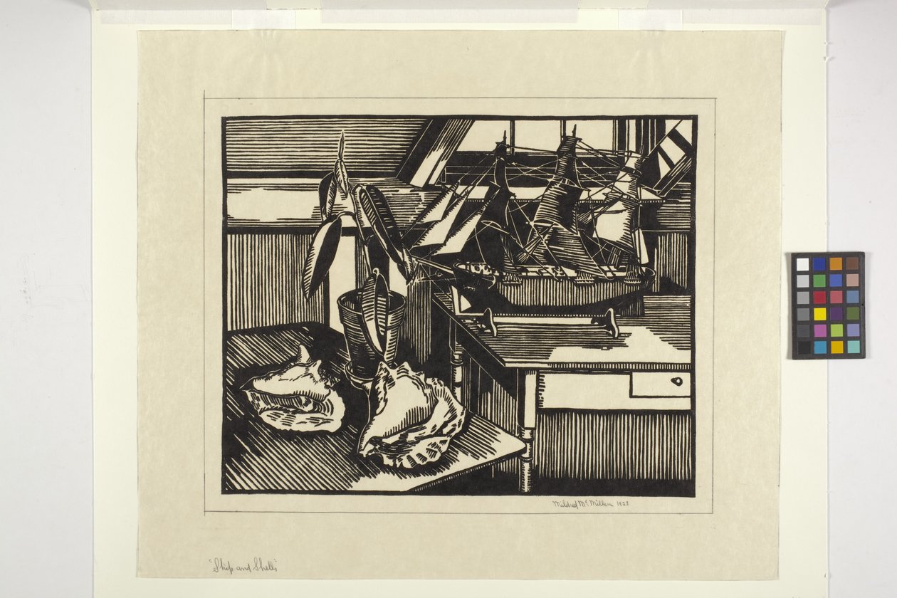 Navire et coquillages - Mildred McMillen