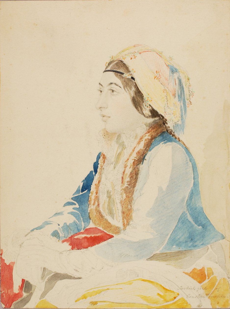 Fille turque de Constantinople, sans date - Miner Kilbourne Kellogg