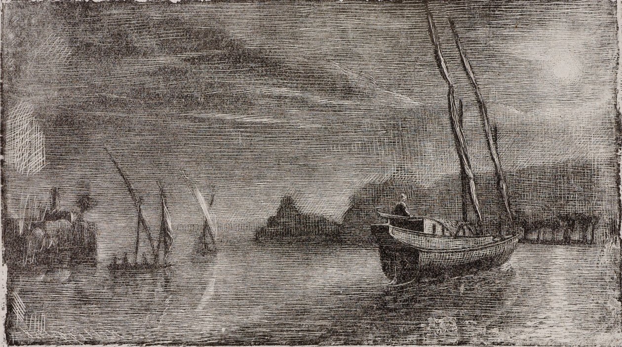 Sans titre (Bateaux dans le port) - Miner Kilbourne Kellogg