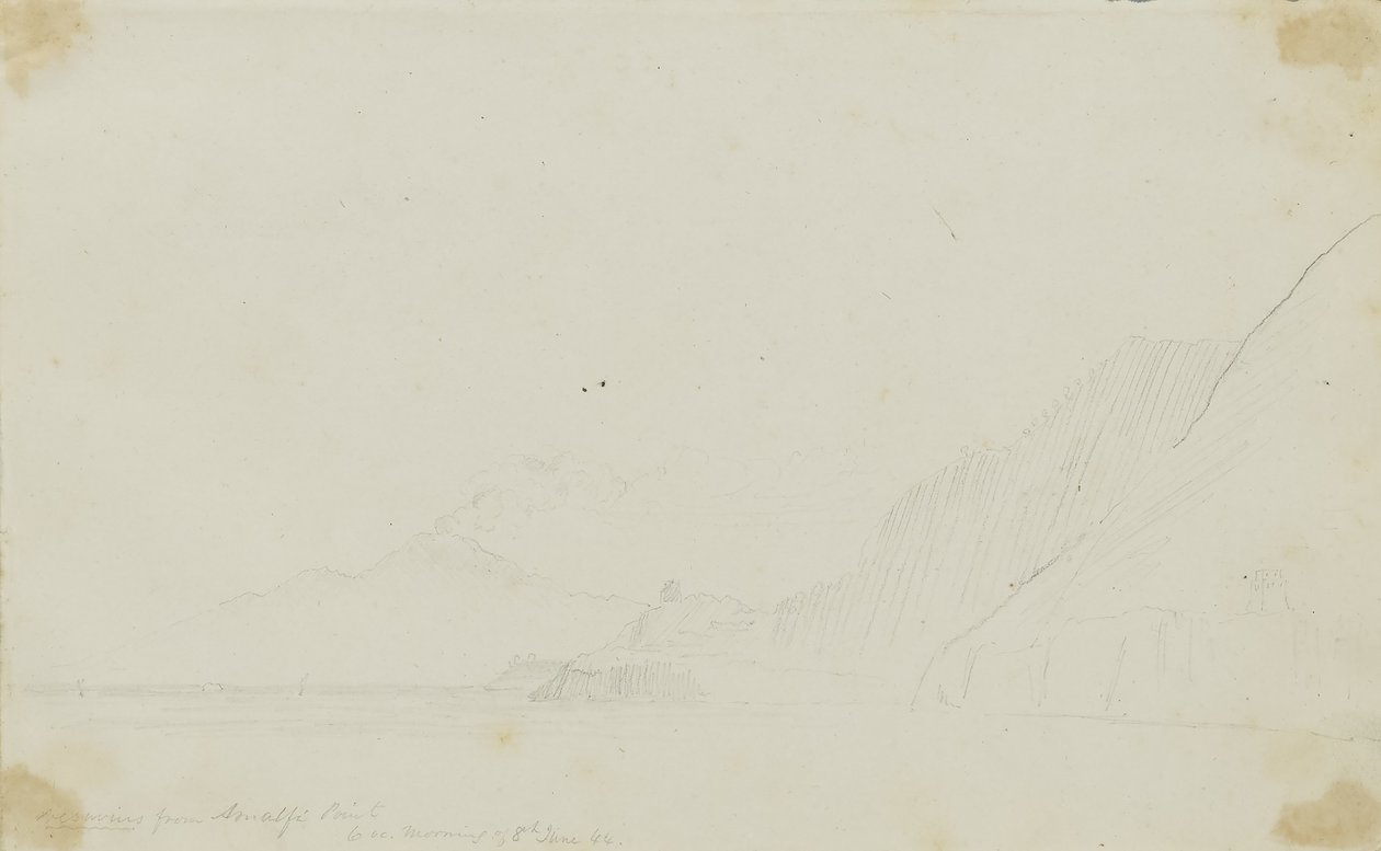 Le Vésuve depuis la pointe amalfitaine - Miner Kilbourne Kellogg
