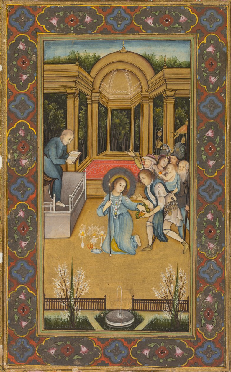 Jésus parmi les docteurs dans le Temple - Mir Kalan Khan