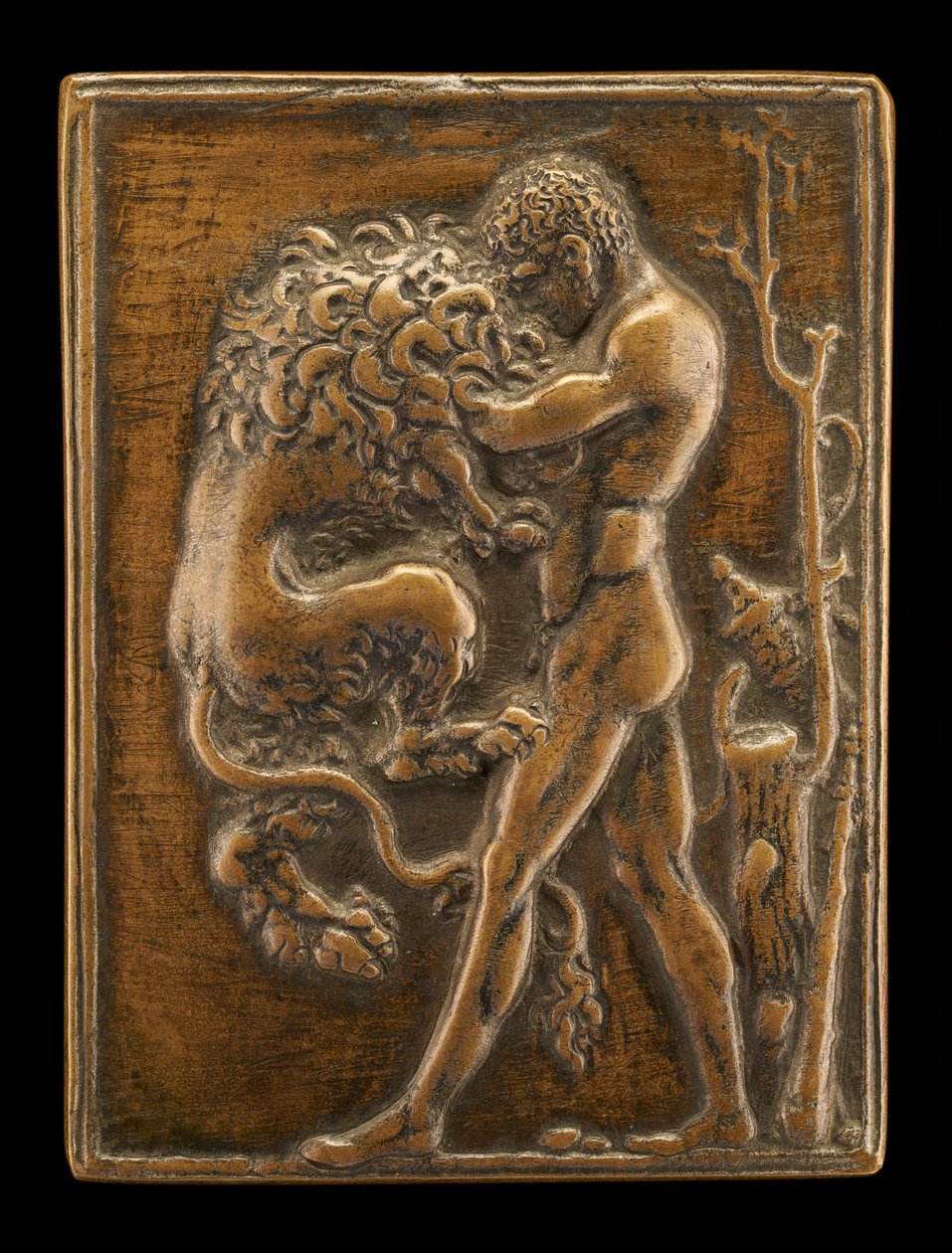 Hercule debout avec le lion de Némée - Moderno