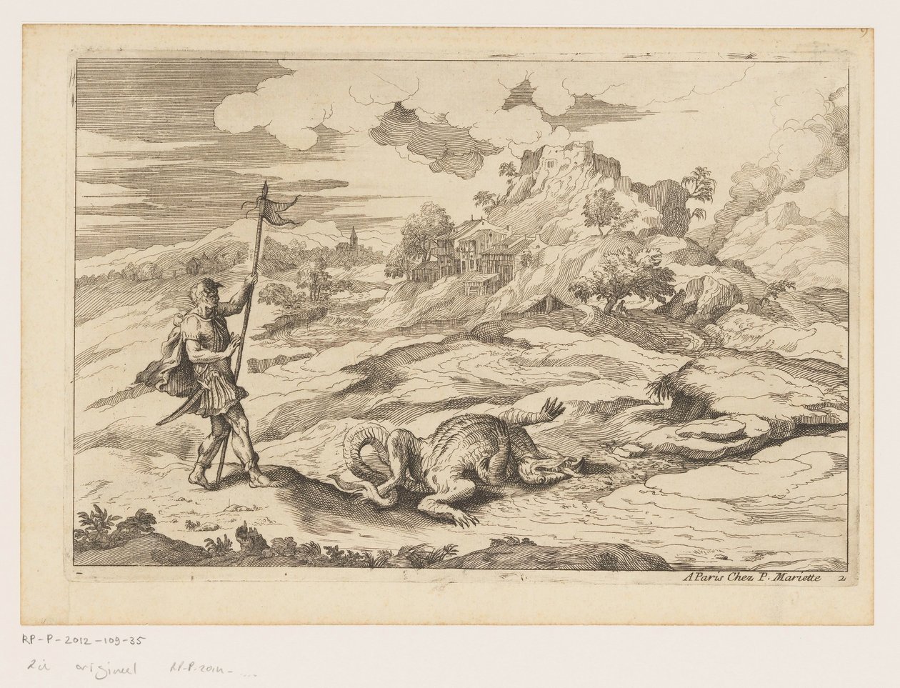 Paysage avec Saint Georges et le dragon (série Paysages d