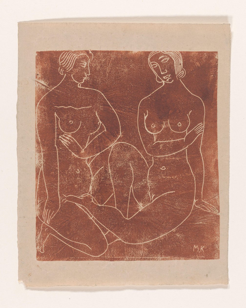 Deux femmes nues assises - Moissej Kogan