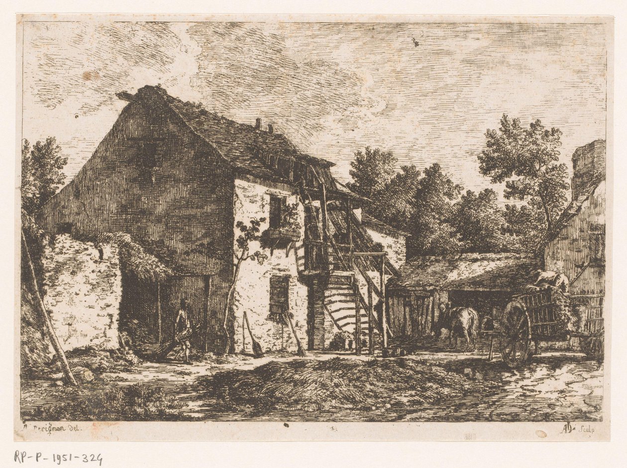 Ferme - Monogrammist ADL (graveur)
