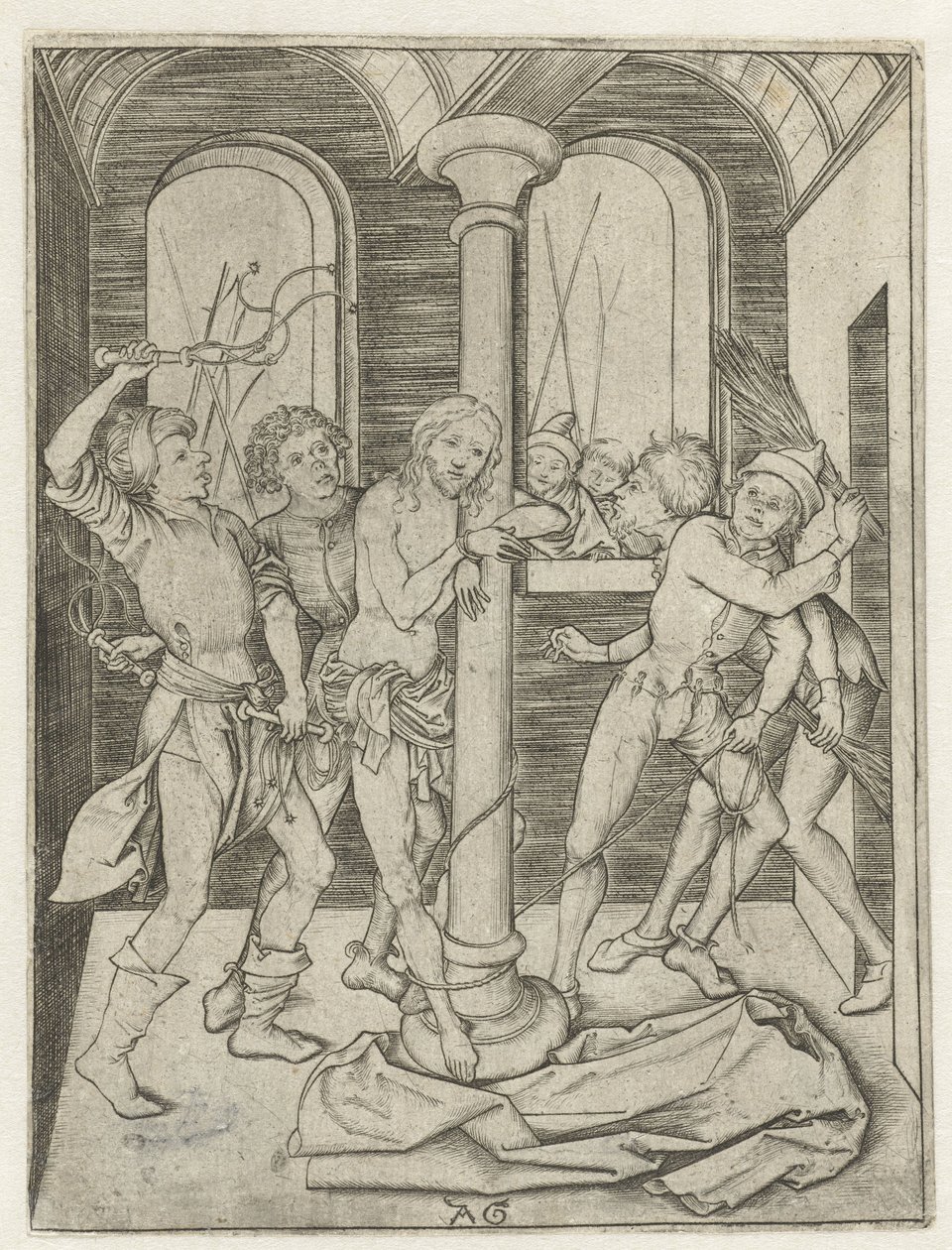 Flagellation du Christ (Récit de la Passion) - Monogrammist AG