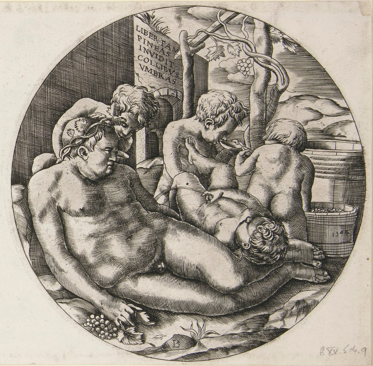 Bacchus et Putti - Monogrammist B