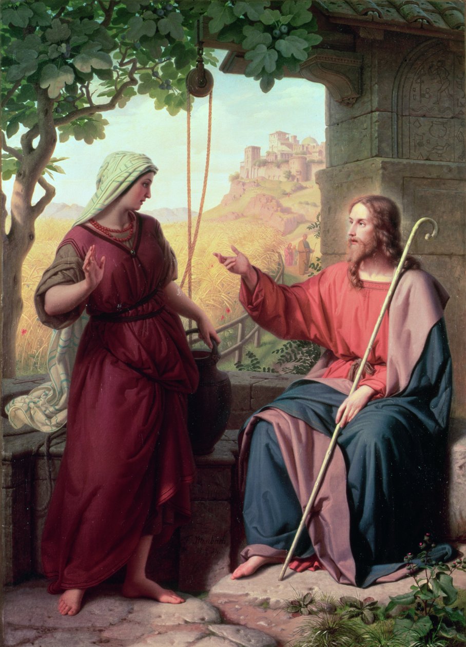 Le Christ et la femme de Samarie au puits, 1854 - Moritz Daniel Oppenheim