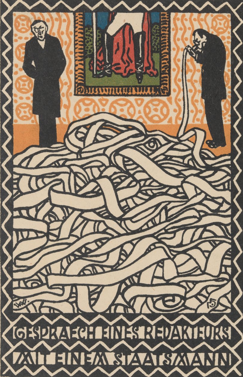 Gespräch eines Redakheurs mit einem Staatsmann, 1907 - Moritz Jung