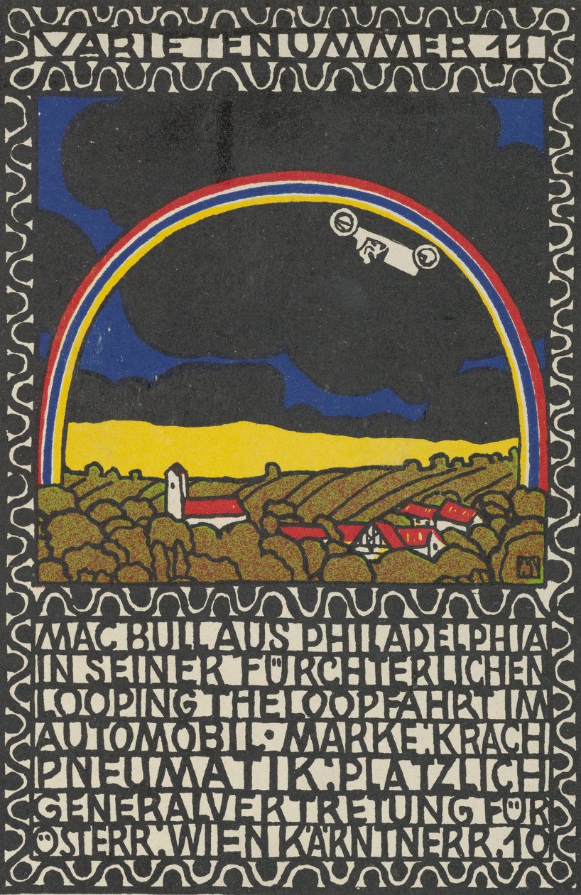 Numéro de variété 11 : Mac Bull de Philadelphie dans sa terrifiante boucle en voiture..., 1907 - Moritz Jung