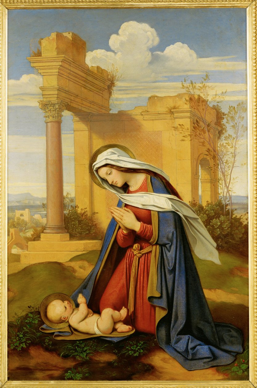 La Vierge Marie adorant l