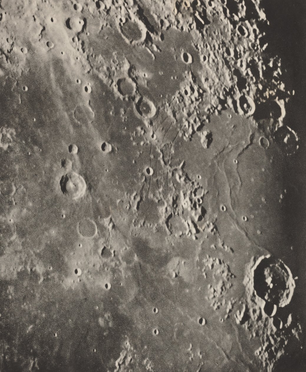 Photographie Lunaire Capuanus - Bouillaud - Gassendi,1896 (photo) - Moritz & Puiseux Pierre Henri (1855-1928) Loewy