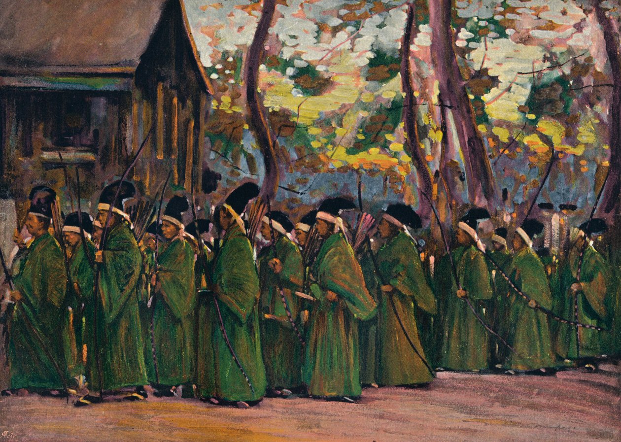 Procession des Archers à Kyoto - Mortimer L Menpes
