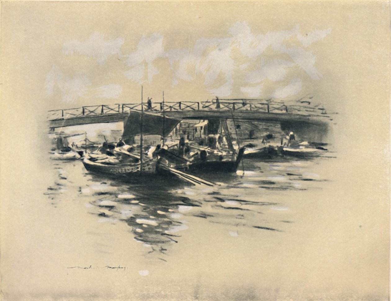 La Rivière Ogara à Tokyo - Mortimer L Menpes