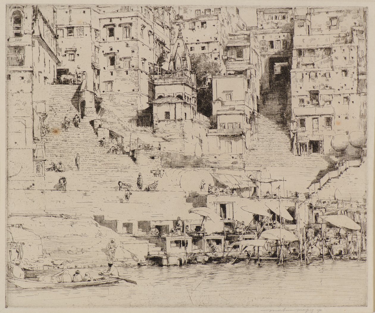 Ville sur le Gange - Mortimer Ludington Menpes