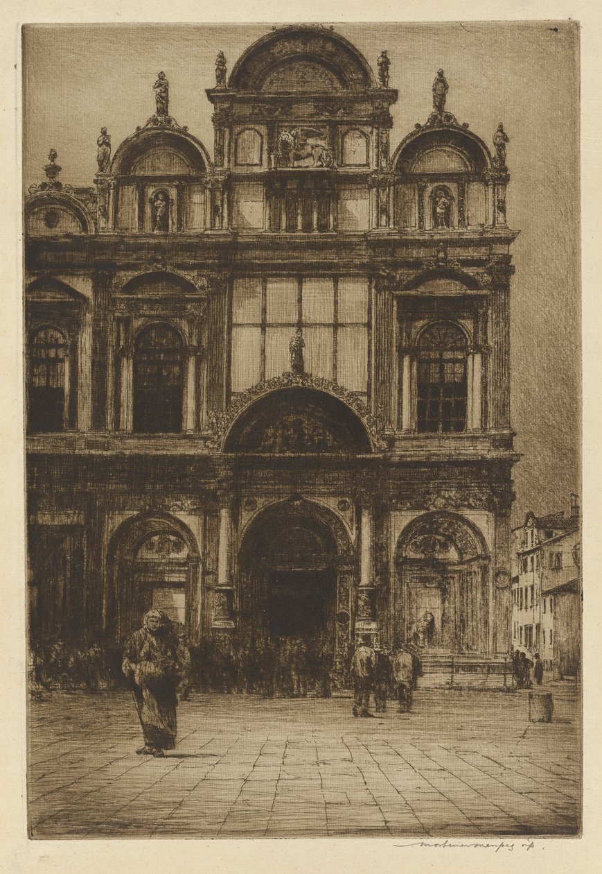 Façade de la Scuola di San Marco, Venise - Mortimer Menpes