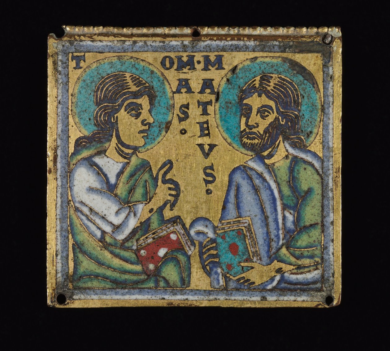 Plaque représentant Saint Thomas et Saint Matthieu - Mosan School
