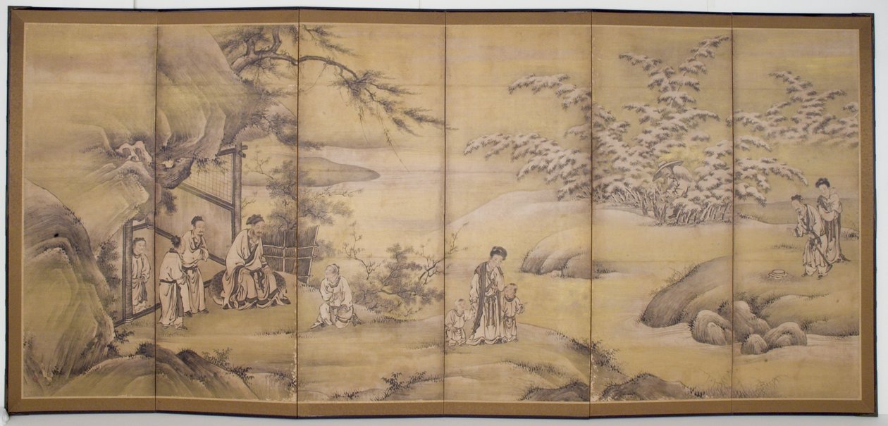 Scènes des 24 parangons de piété filiale - Motonobu Kano