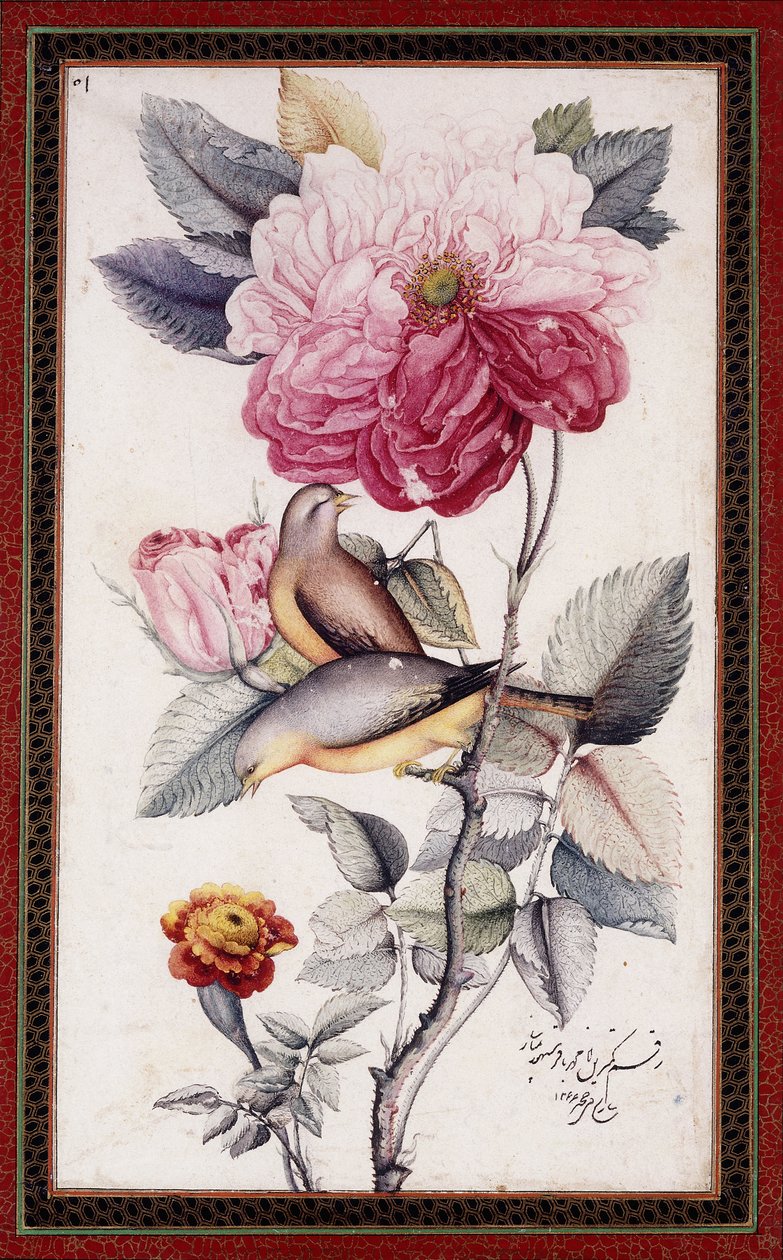 Gul-o Bulbul, vers 1849-50 - Muhammad Baqir