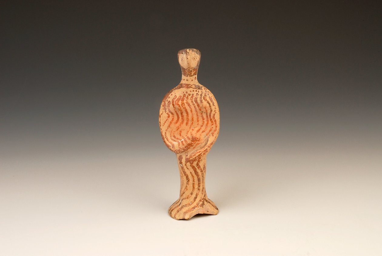 Figure de femme, c.1400-1370 av. J.-C. terre cuite - Mycenaean