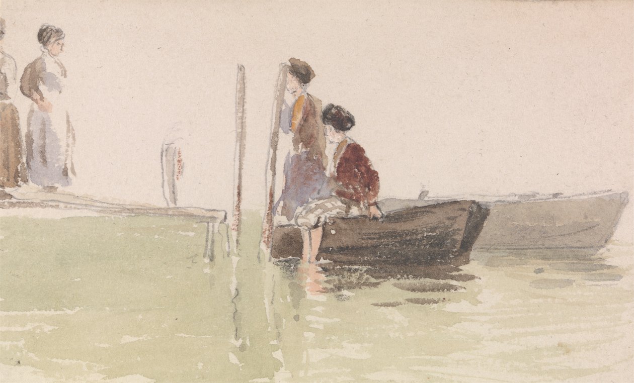 Le quai - Myles Birket Foster