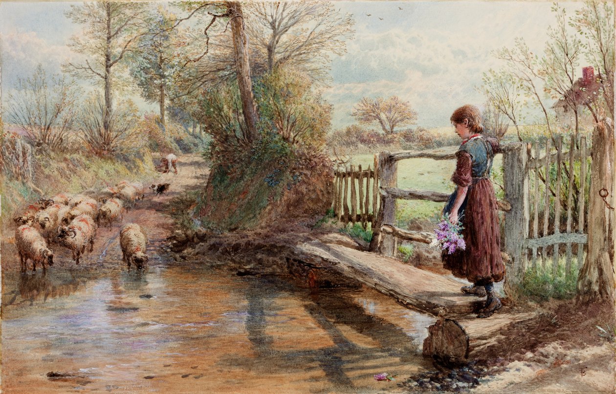 Vue dans le Surrey, vers 1863-1890 - Myles Birket Foster