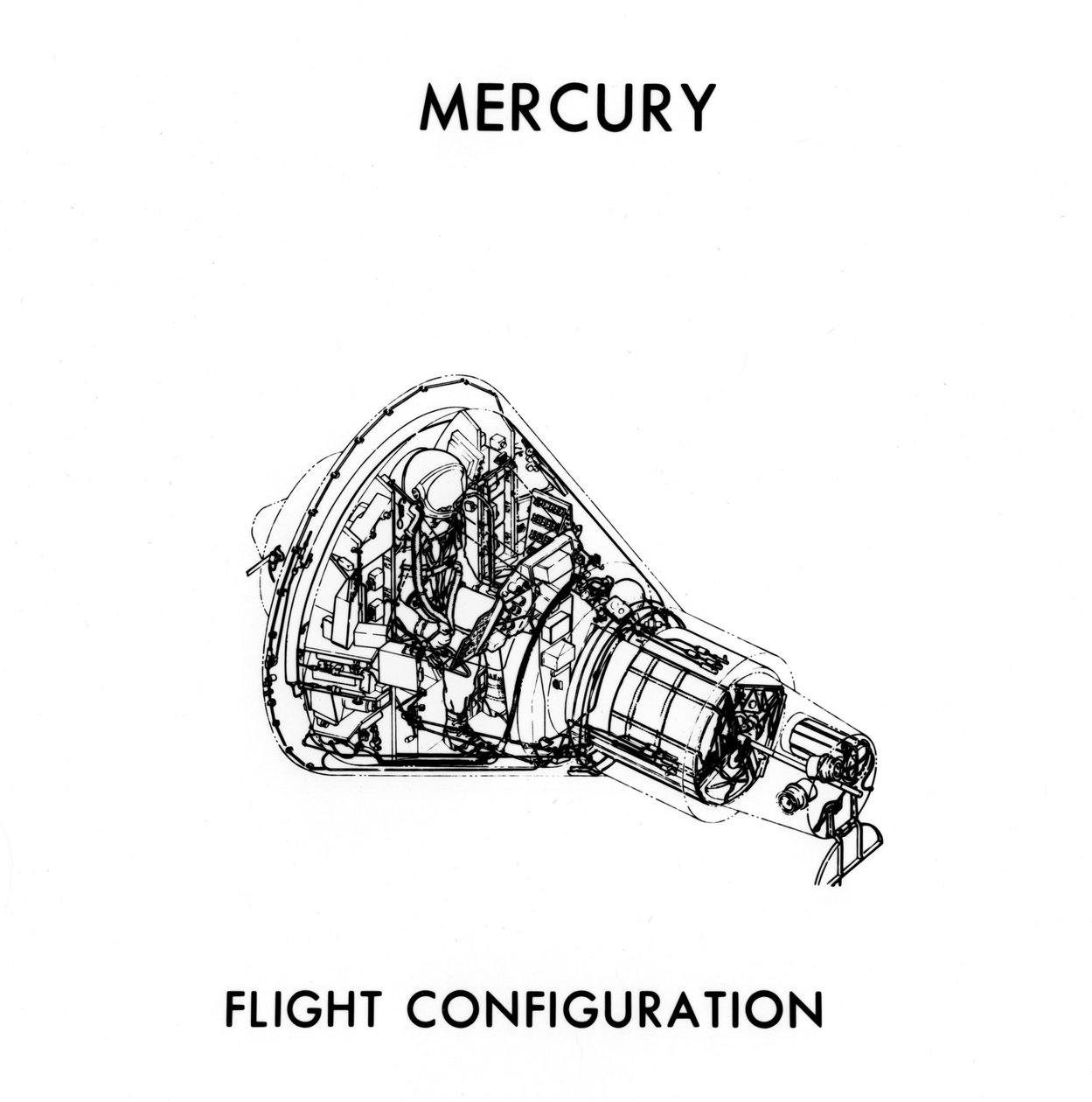 Un module Mercury-Atlas de la NASA, c1960s - NASA Images
