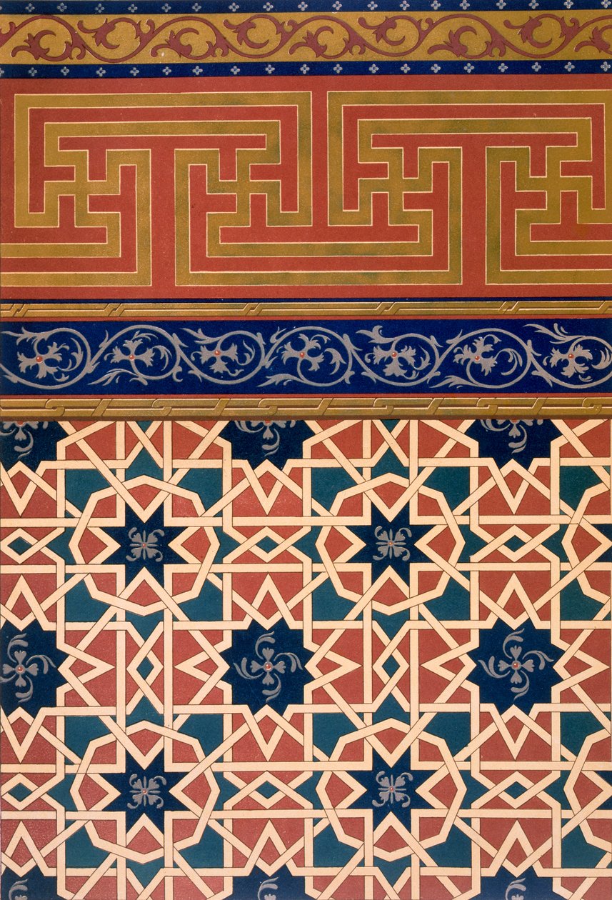 Décoration architecturale, mosaïque, y compris la bordure, pub.1883 - N. Simakoff
