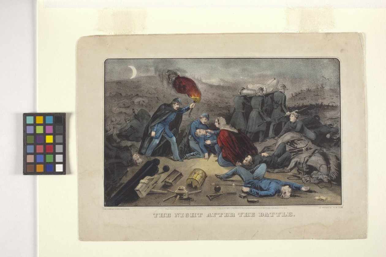 La nuit après la bataille - N. and Ives J.M. (1824 95) Currier