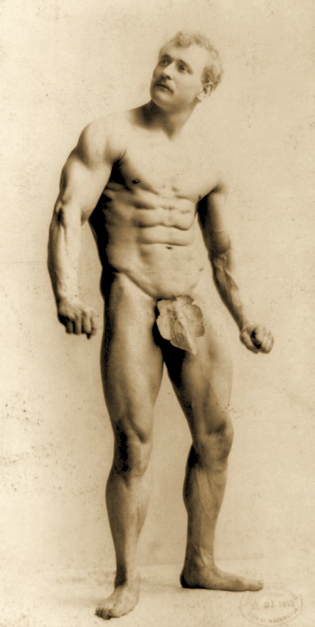 Eugen Sandow, en pose classique gréco-romaine, c.1893 - Napoleon Sarony