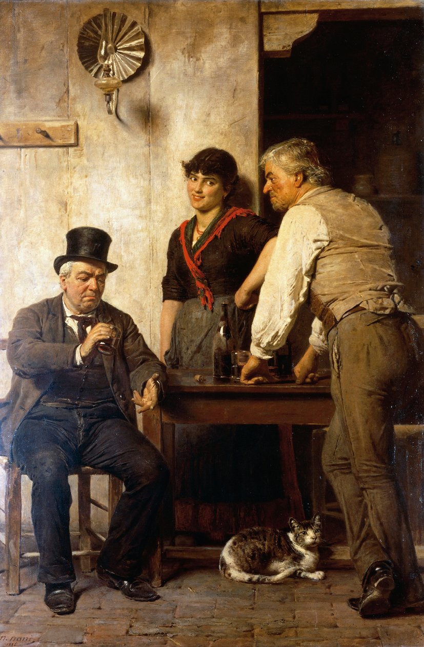 Homme intelligent portant un jugement - Napoleone Nani