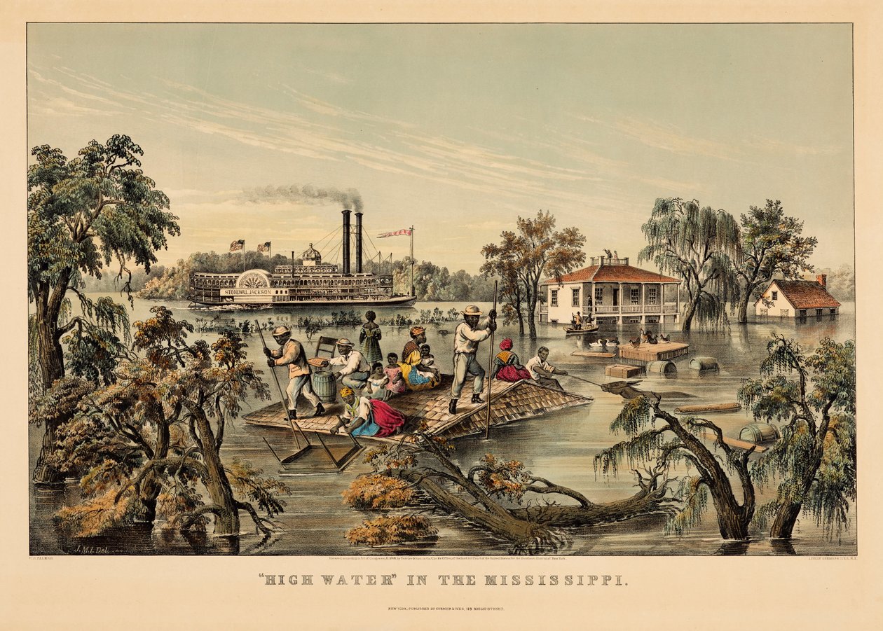 «Crue» du Mississippi - Nathaniel Currier