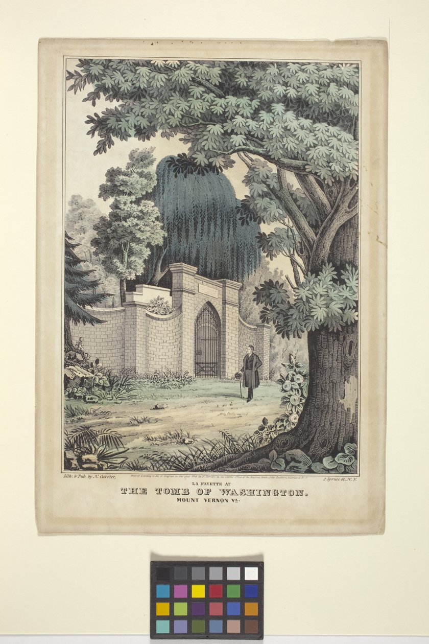 Lafayette au tombeau de Washington - Nathaniel Currier