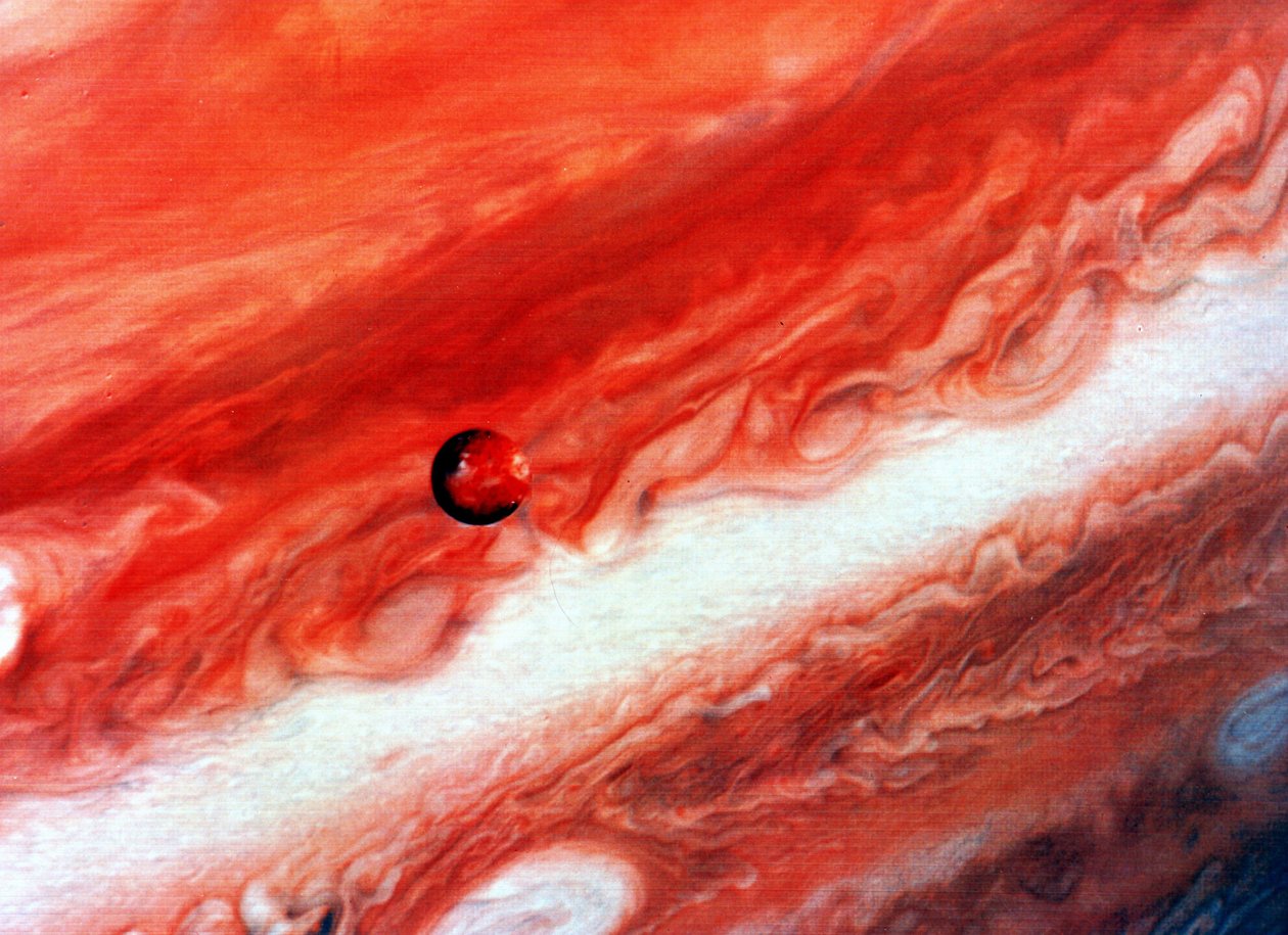 Mosaïque de Jupiter et de son satellite intérieur Io. - National Aeronautics and Space Administration National Aeronautics and Space Administration